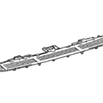 GX460 2014 უკანა ბამპერის ზედა საფარი