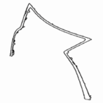 RX 2020-2022 ცხაურის ზედა მოლდინგი (ნიკელი)