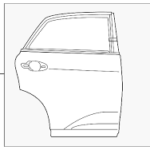 ES 2013-2018 უკანა კარი, მარჯვენა