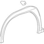 UX წინა ფრთის მოლდინგი, მარჯვენა