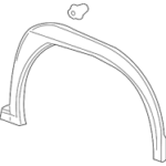 UX წინა ფრთის მოლდინგი, მარცხენა