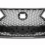 RX 2020-2022 OEM წინა ცხაურის კომპლექტი, მუქი მოლდინგებით, უკამერო